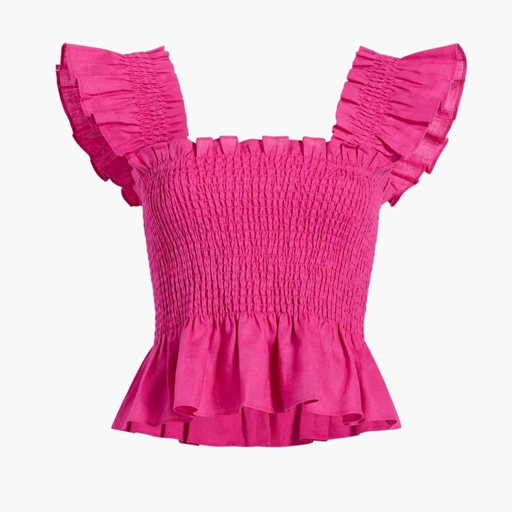 Hill House Paz Top Poppy Pink XS